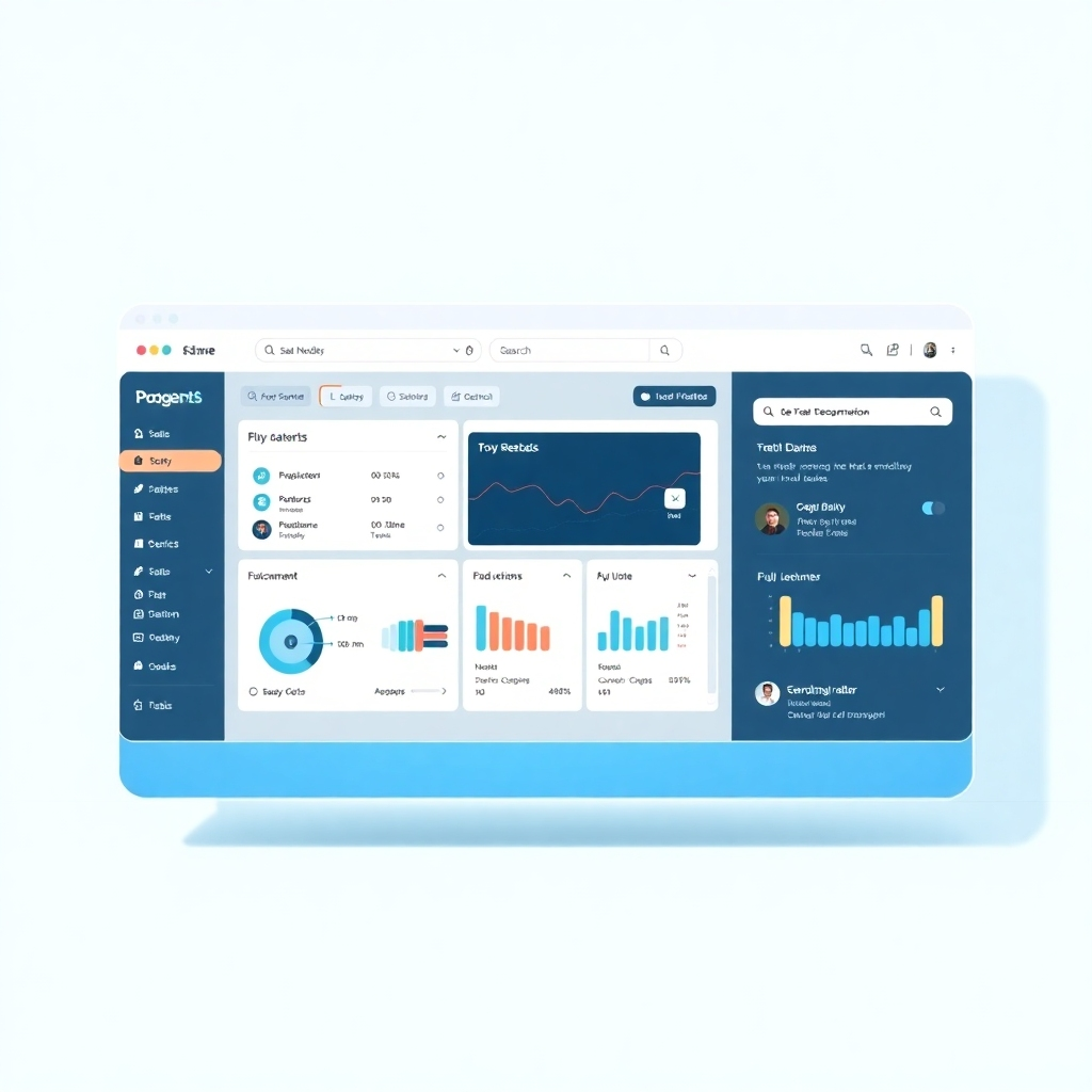 A stylized image, 4K resolution, depicting a user-friendly interface showcasing the platform's data management and search capabilities. The interface should be clean and intuitive, with clear visual cues and minimal clutter. The composition should highlight ease of access to data, research, and publications. The color palette should be modern and user-friendly. Style references should lean toward modern web design aesthetics. The lighting should be soft and diffused to create a visually comfortable experience.
